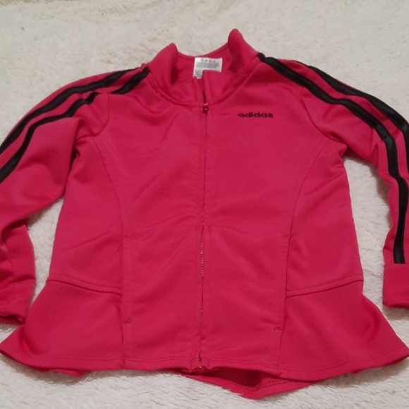 Adidas Fuchsia Jacket with Black Accents - Picture 1 of 3